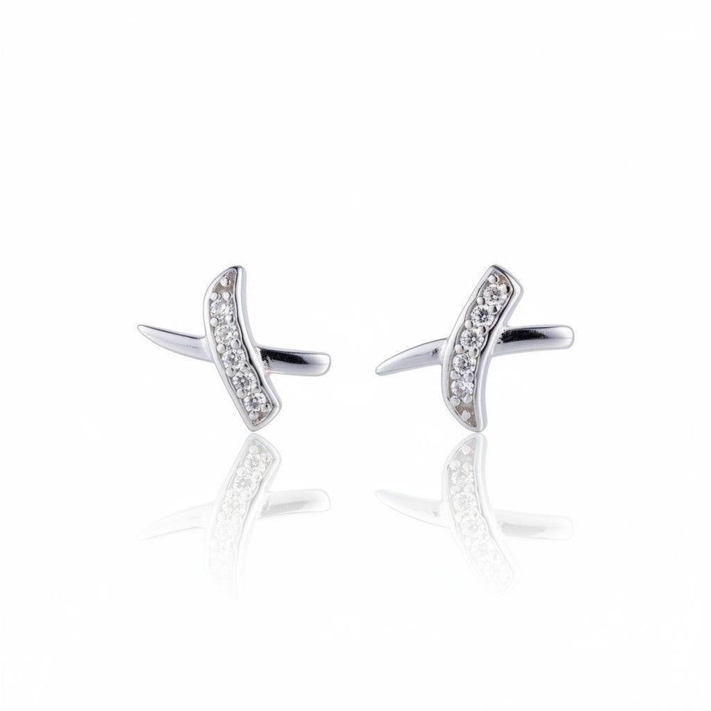 Ola Silver Kisses Stud Earrings