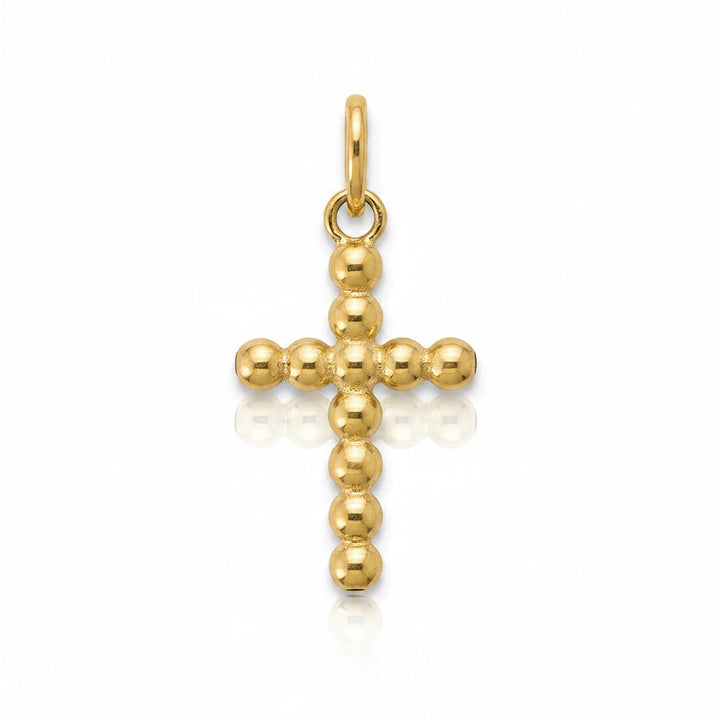 Mococo Gold Bobble Cross Clip-On Charm