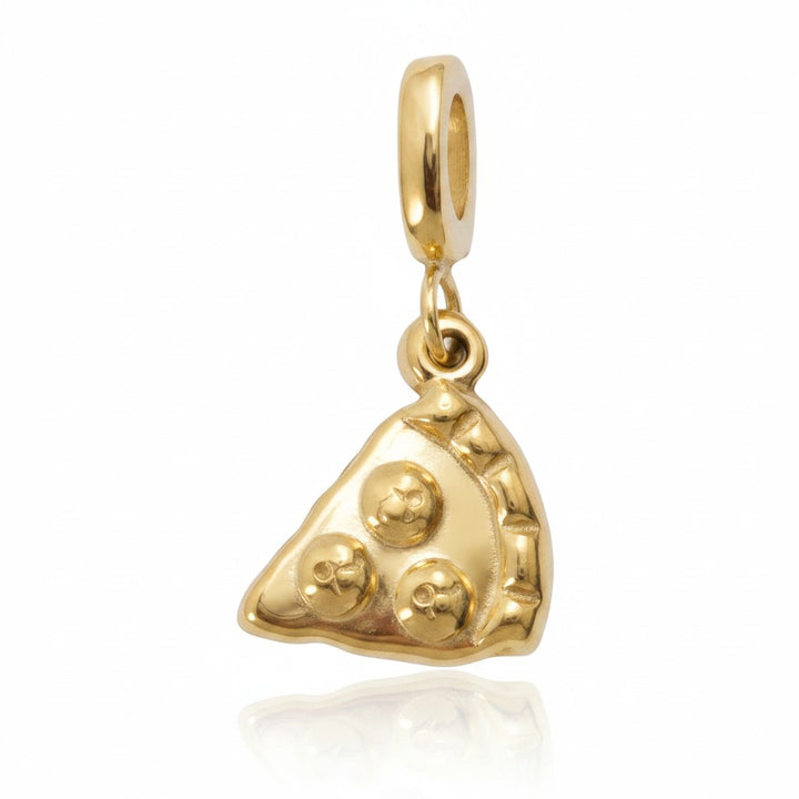 Mococo Gold Slice-of-Life Pizza Clip-On Charm