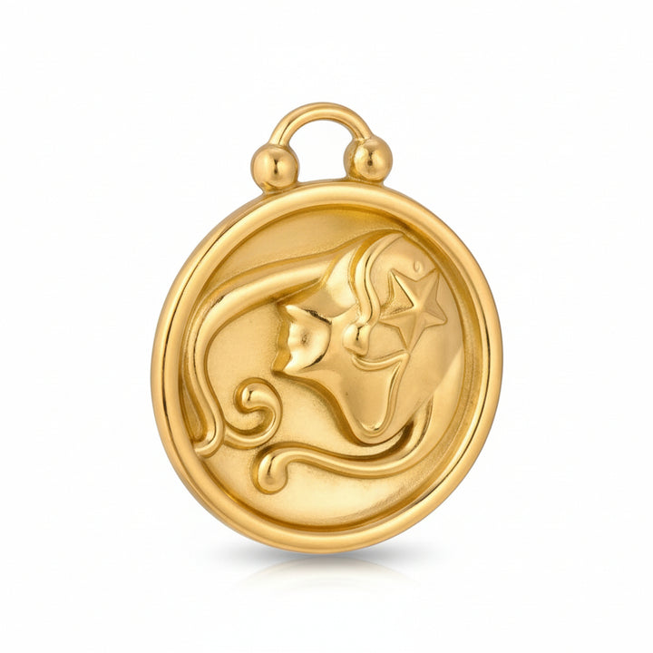 Mococo Gold Virgo Clip-On Charm