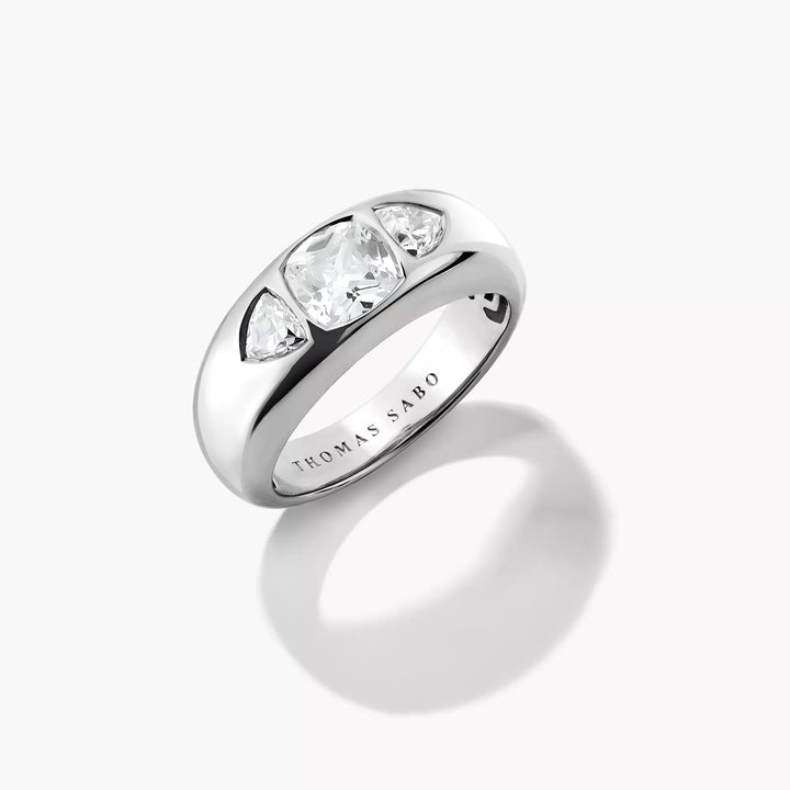 Thomas Sabo Bold Elegance Ring with White Zirconia Stones
