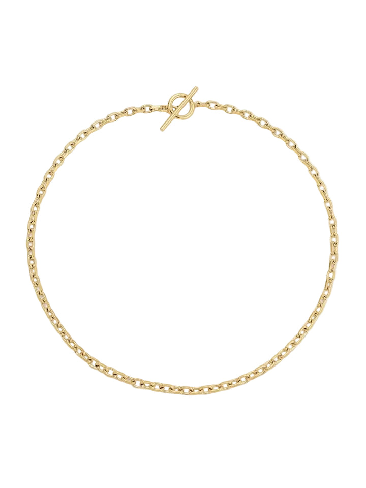 D.Louise Gold Cuban T Bar Necklace