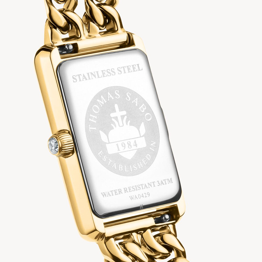 Thomas Sabo Gold Rectangular Elegance Watch