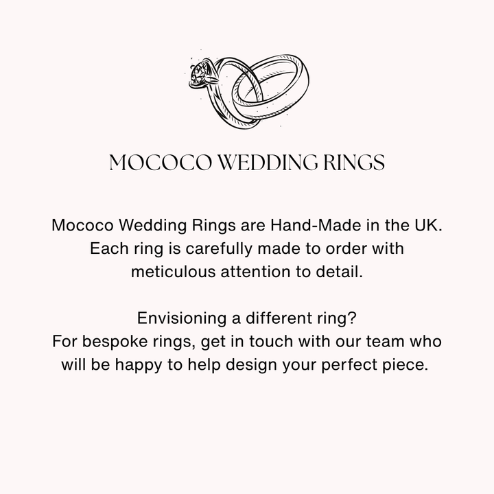 Mococo Fine 9ct White Gold 6mm Traditional Court Wedding Ring