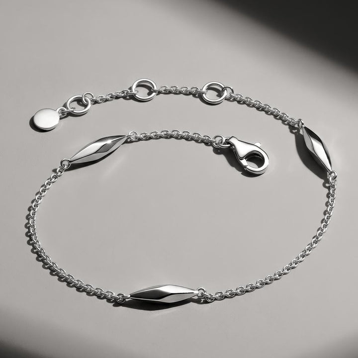 Kit Heath Glint Station Bracelet Sterling Silver 19.1 cm