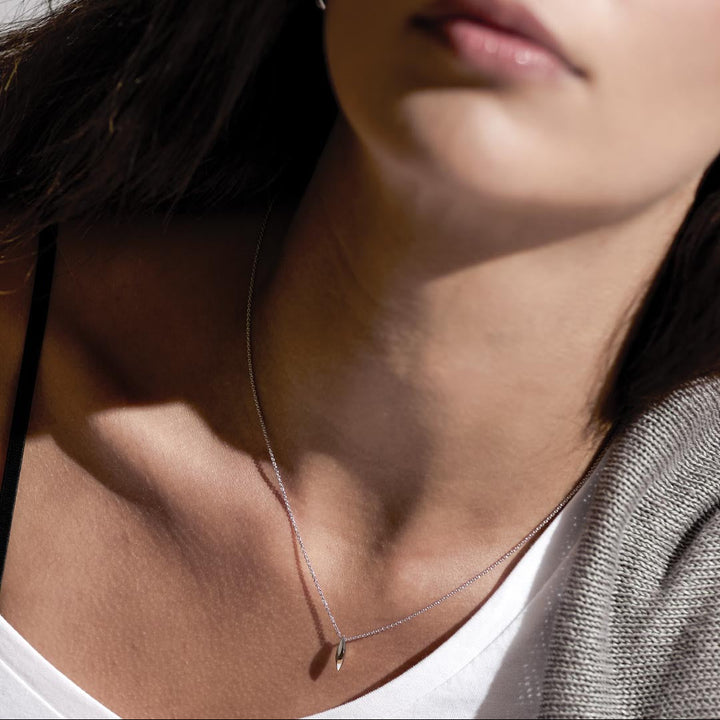 Kit Heath Glint Mini Silver Pendant Necklace 45.7 cm