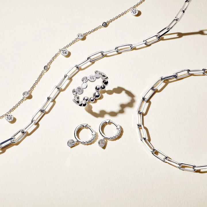 Astley Clarke Celestial Station Necklace - White Sapphire & Gold Vermeil/Sterling Silver