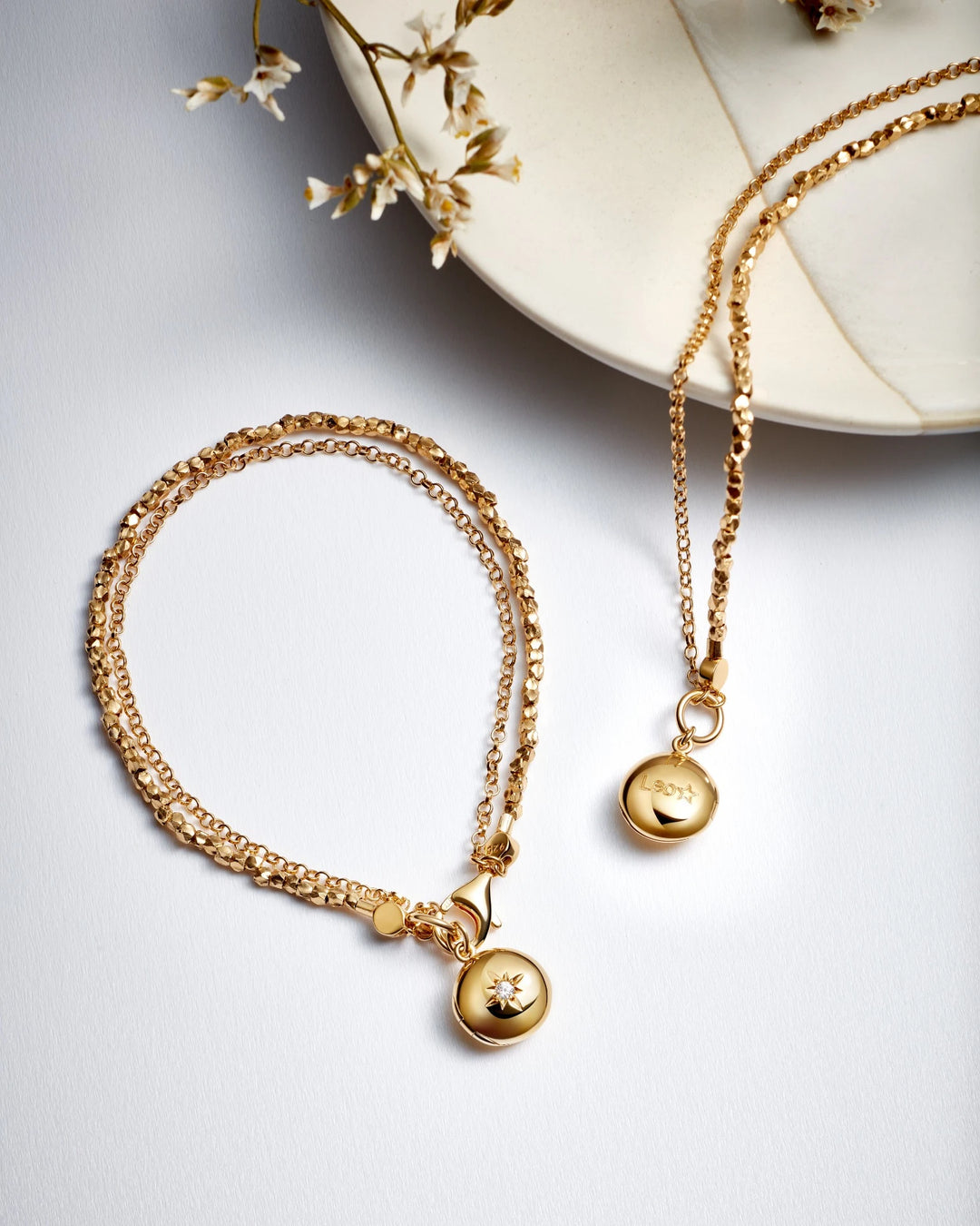 Astley Clarke Star-Set Locket Bracelet