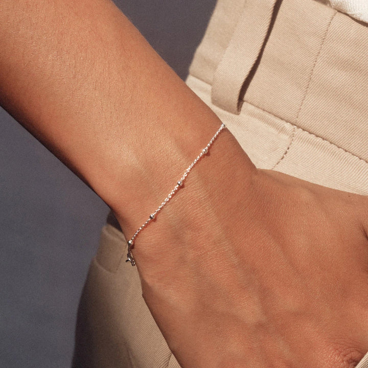 Astley Clarke Aurora Bead-Detail Chain Bracelet - Sterling Silver or Gold Vermeil