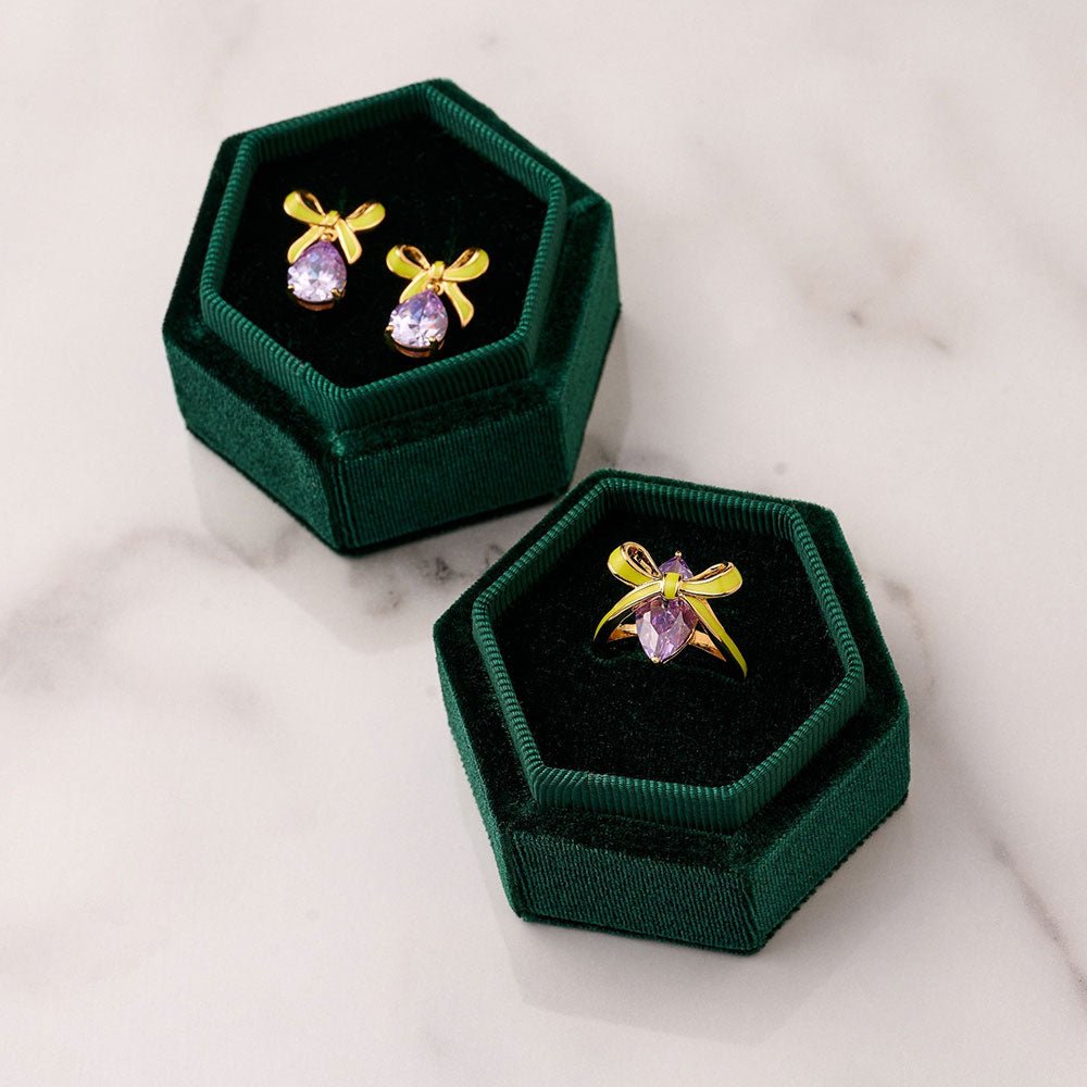 Amelia Scott Gold Bow Lilac Earrings - MococoAmelia ScottAS22TRE33/WEBEarrings