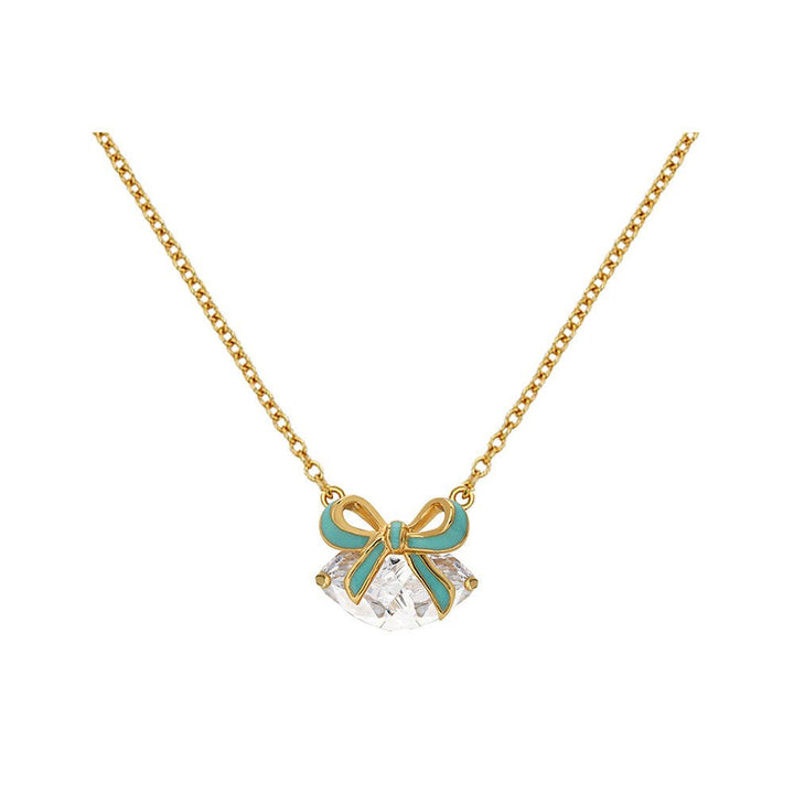 Amelia Scott Gold Bow Turquoise Necklace - MococoAmelia ScottAS22TRN88/WEBNecklace
