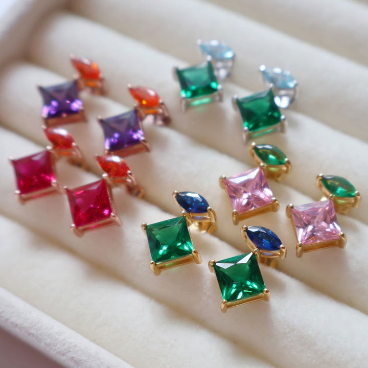Amelia Scott Gold Esme Stud Earrings - MococoAmelia ScottAS22TRE28/WEBEarrings