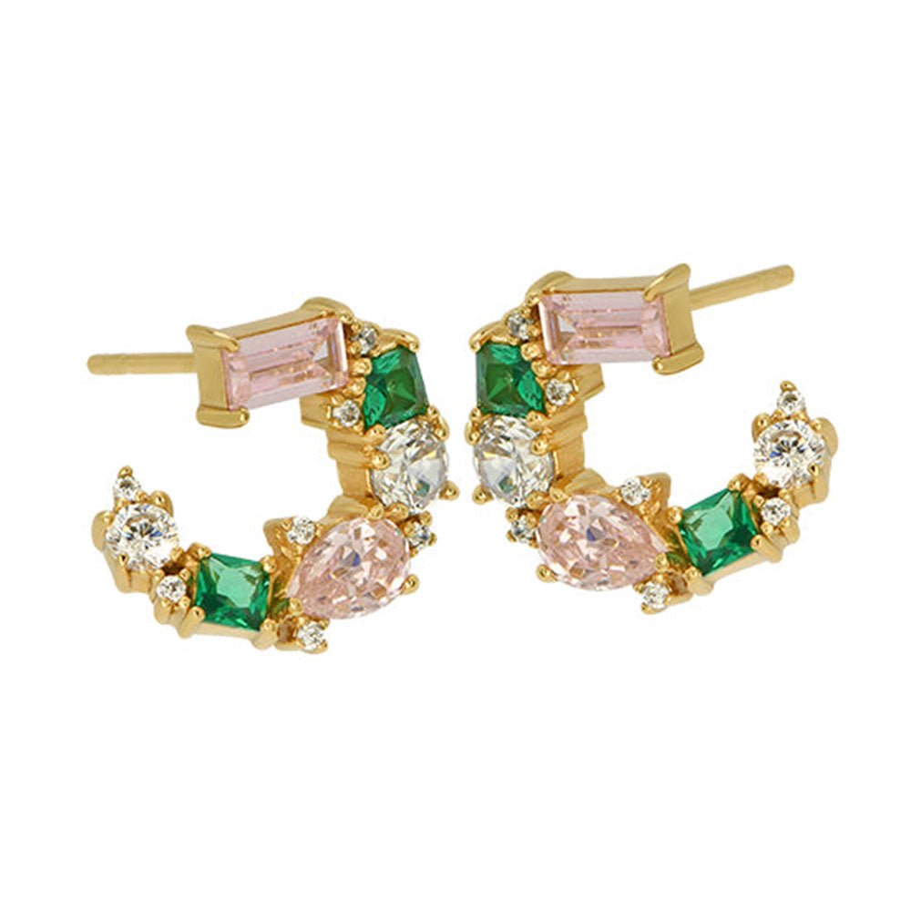 Amelia Scott Gold Lottie Cluster Flamingo Earrings - MococoAmelia ScottAS22TRE22/WEBEarrings