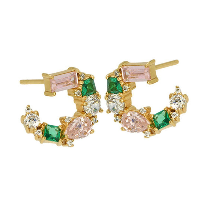 Amelia Scott Gold Lottie Cluster Flamingo Earrings - MococoAmelia ScottAS22TRE22/WEBEarrings