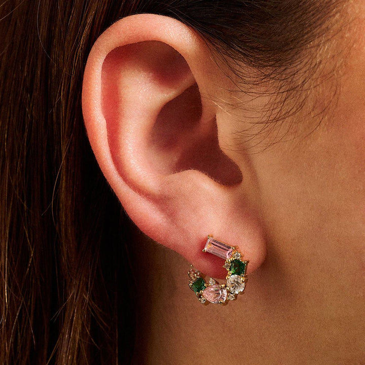 Amelia Scott Gold Lottie Cluster Flamingo Earrings - MococoAmelia ScottAS22TRE22/WEBEarrings