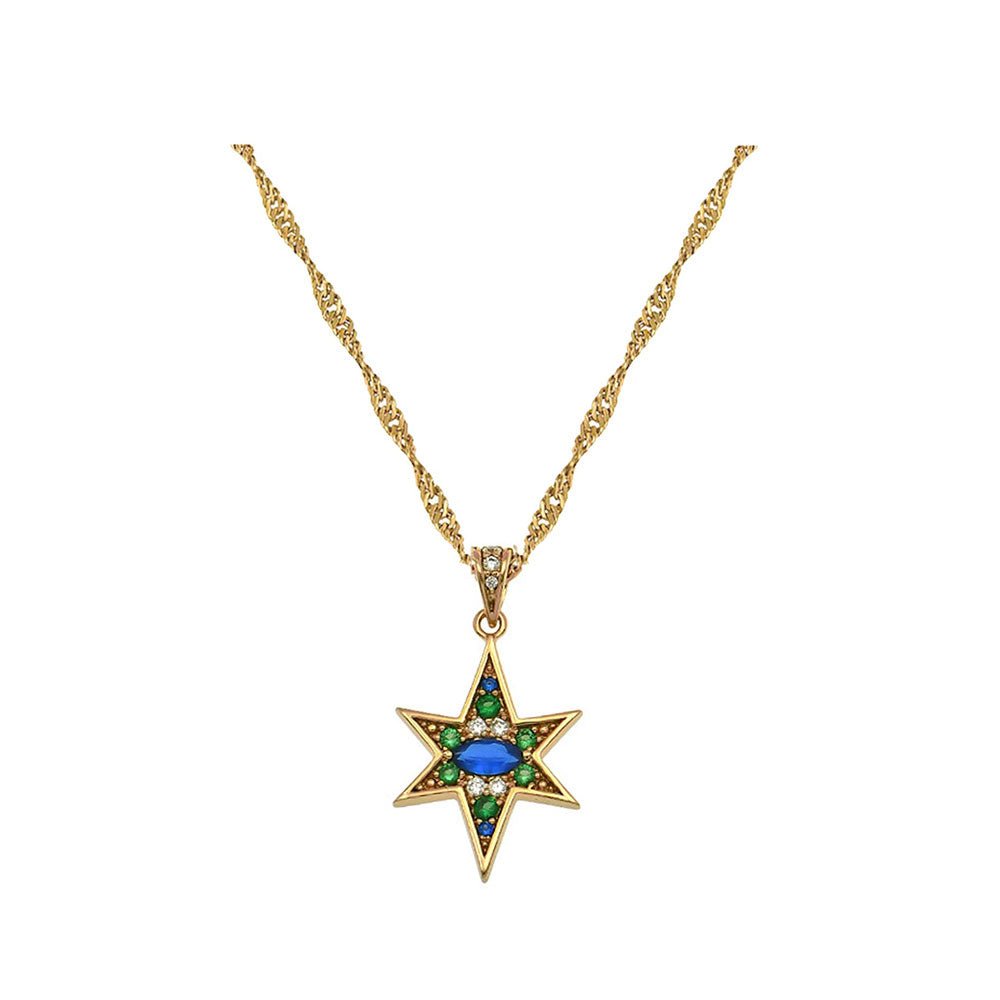 Amelia Scott Gold Nova North Star Pendant Necklace - MococoAmelia ScottAS22SGN01/WEBNecklace