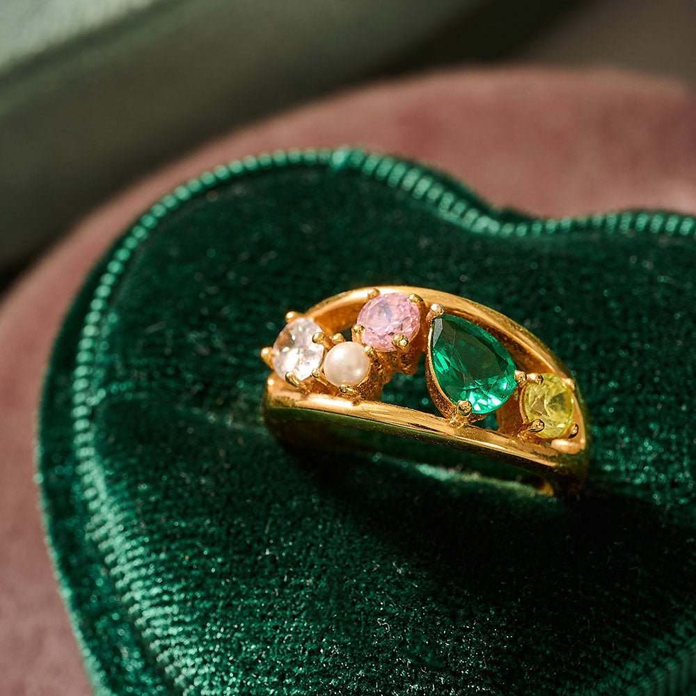 Amelia Scott Gold Sofia Flamingo Cluster Ring - MococoAmelia ScottAS22CLR01S/WEBRing