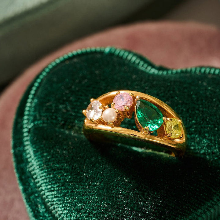 Amelia Scott Gold Sofia Flamingo Cluster Ring - MococoAmelia ScottAS22CLR01S/WEBRing