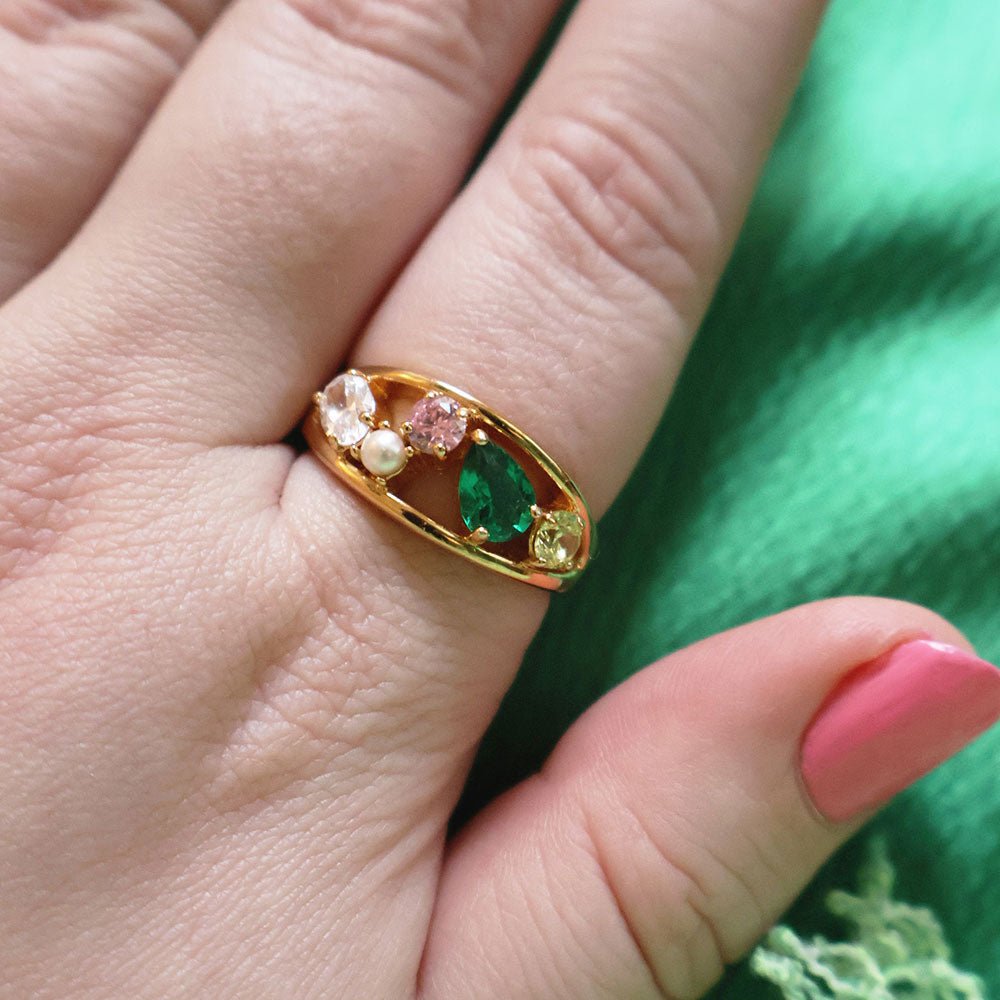 Amelia Scott Gold Sofia Flamingo Cluster Ring - MococoAmelia ScottAS22CLR01S/WEBRing