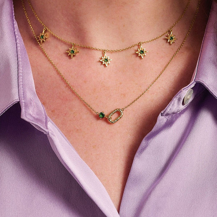 Amelia Scott Gold Ziggy North Star Choker Necklace - MococoAmelia ScottAS22SGN03/WEBNecklace