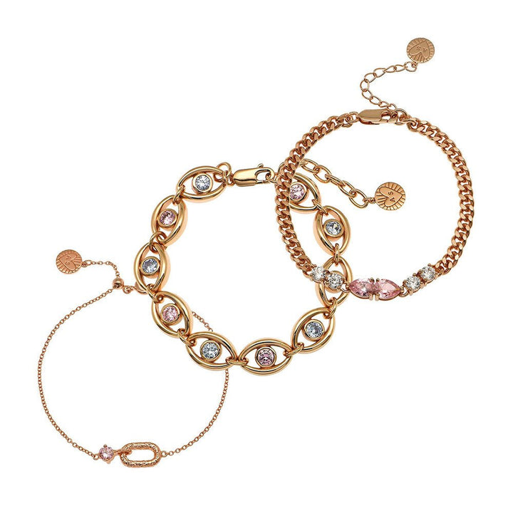 Amelia Scott Rose Gold Blush Pink Bracelet Stacking Set - MococoAmelia ScottSTACKINGSET09/WEBBracelets