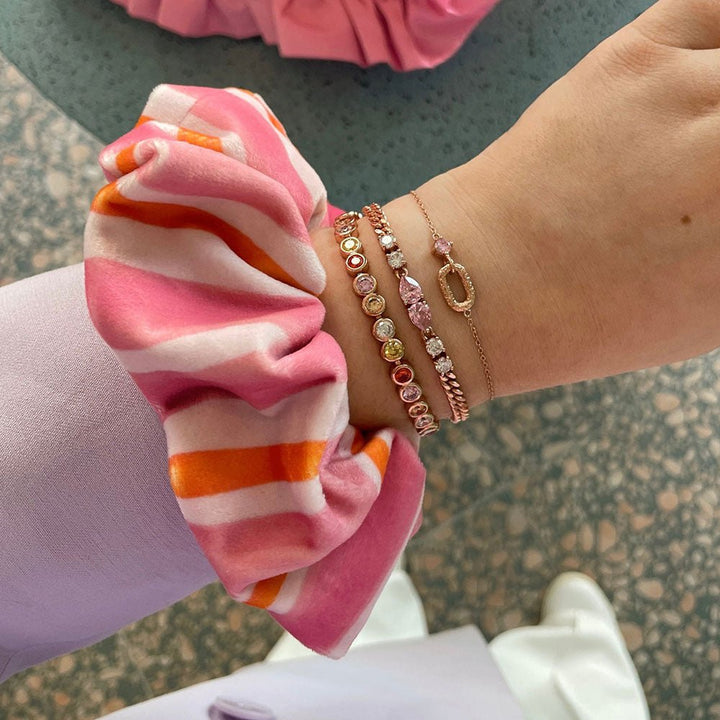 Amelia Scott Rose Gold Dotty Tennis Sunset Bracelet - MococoAmelia ScottAS22TRB10/WEBBracelets