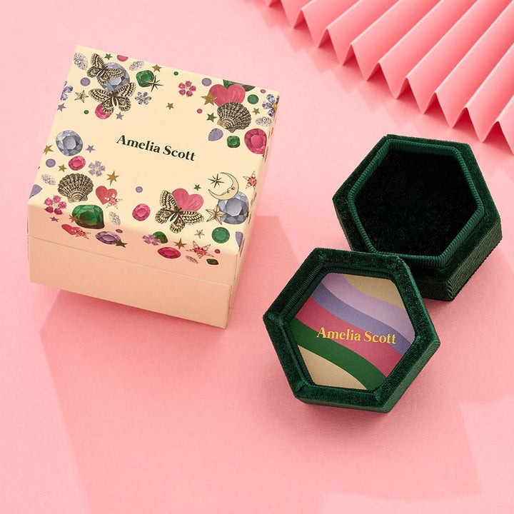 Amelia Scott Rose Gold Frida Enamel Drop Lilac & Pink Earrings - MococoAmelia ScottAS22TRE16/WEBEarrings