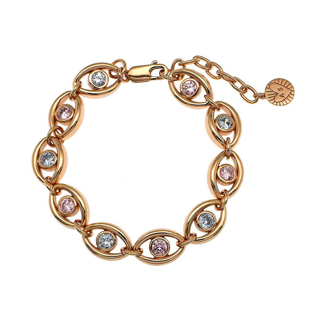 Amelia Scott Rose Gold Iris Lilac & Pink Bracelet - MococoAmelia ScottAS22TRB03/WEBBracelets