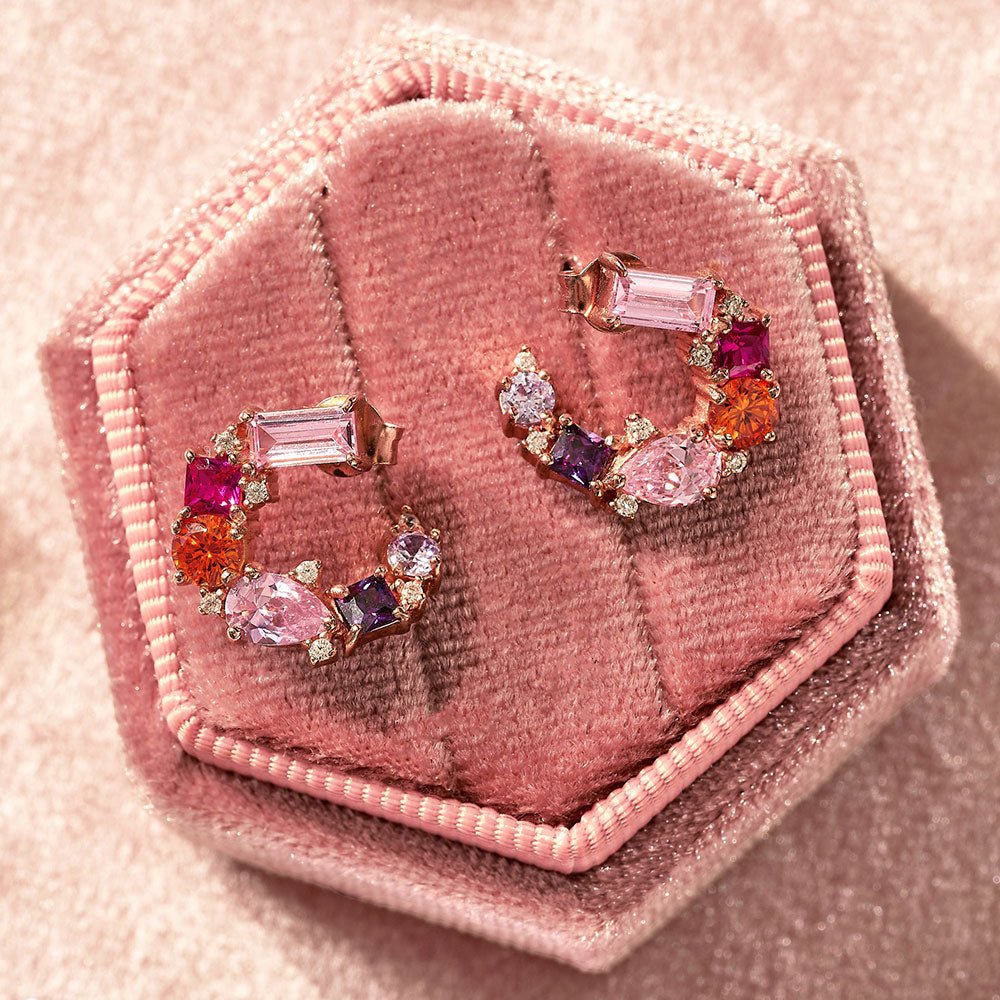 Amelia Scott Rose Gold Lottie Cluster Disco Earrings - MococoAmelia ScottAS22TRE12/WEBEarrings