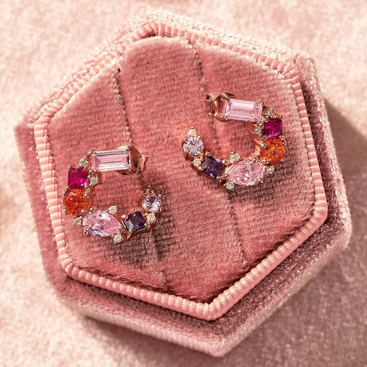 Amelia Scott Rose Gold Lottie Cluster Disco Earrings - MococoAmelia ScottAS22TRE12/WEBEarrings