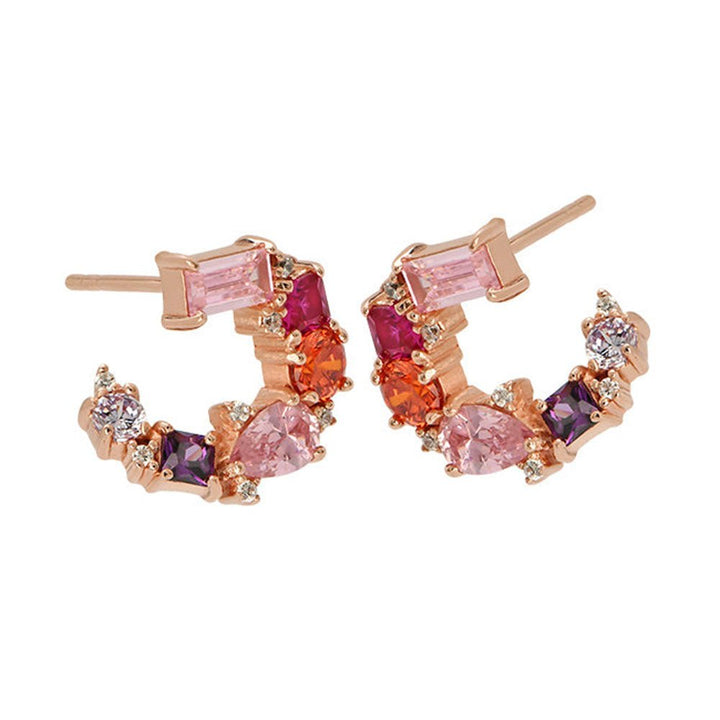 Amelia Scott Rose Gold Lottie Cluster Disco Earrings - MococoAmelia ScottAS22TRE12/WEBEarrings