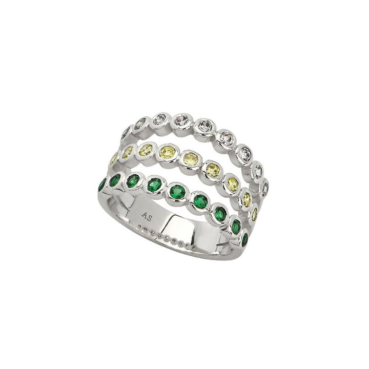 Amelia Scott Silver Dotty Illusion Popsicle Ring - MococoAmelia ScottAS22TRR01S/WEBRing