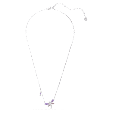 Swarovski Ariana Grande Dragonfly Pendant Multicoloured Rhodium Plated