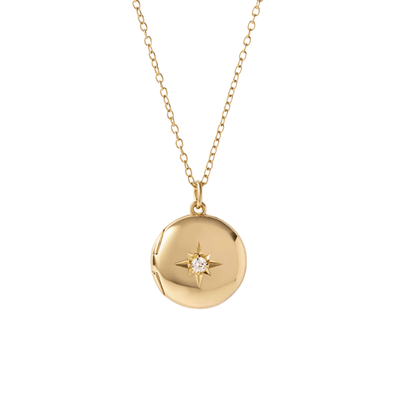 Astley Clarke 18k Gold Plated Biography Midi Locket Necklace - MococoAstley Clarke63080YNON