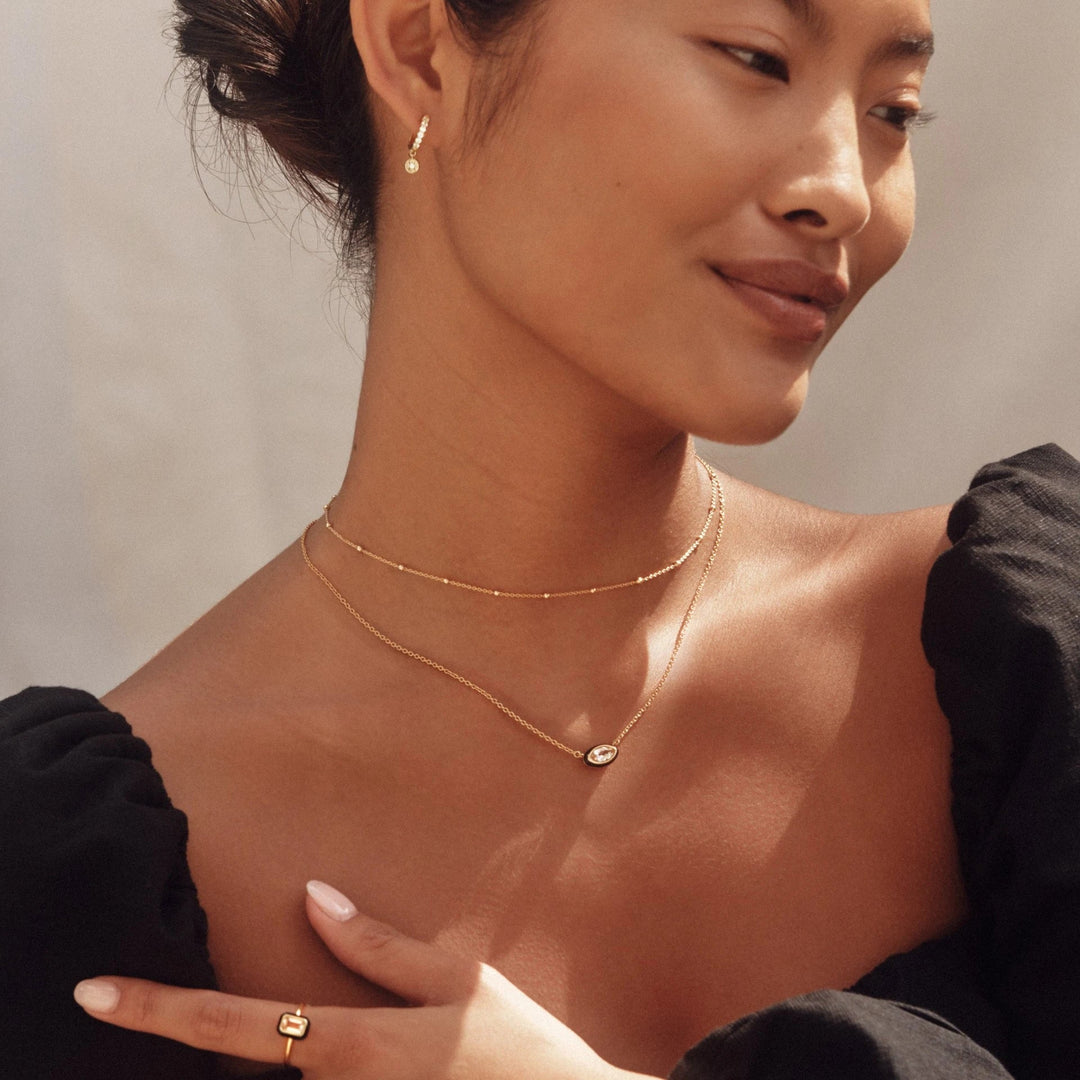 Astley Clarke Aurora Bead - Detail Chain Necklace - 18ct Gold Vermeil - MococoAstley Clarke57034YNONOSNecklaces