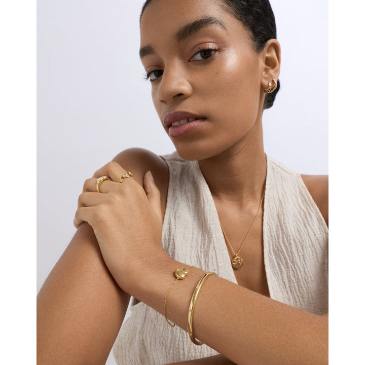 Astley Clarke Gold Biography Heart Locket Bracelet image 3