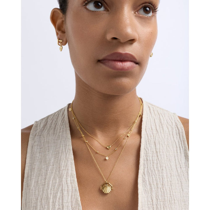 Astley Clarke Gold Biography Mini Heart Necklace - MococoAstley Clarke62000YNONOSNecklaces