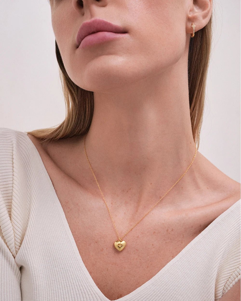 Astley Clarke Gold Mini Heart Locket Necklace - Personalized - MococoAstley Clarke60073YNONOSNecklace