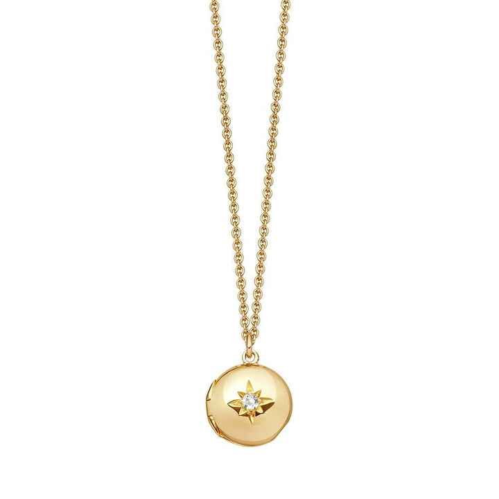 Astley Clarke Gold Mini Star Locket Necklace - Personalized - MococoAstley Clarke41025YNONOSNecklace