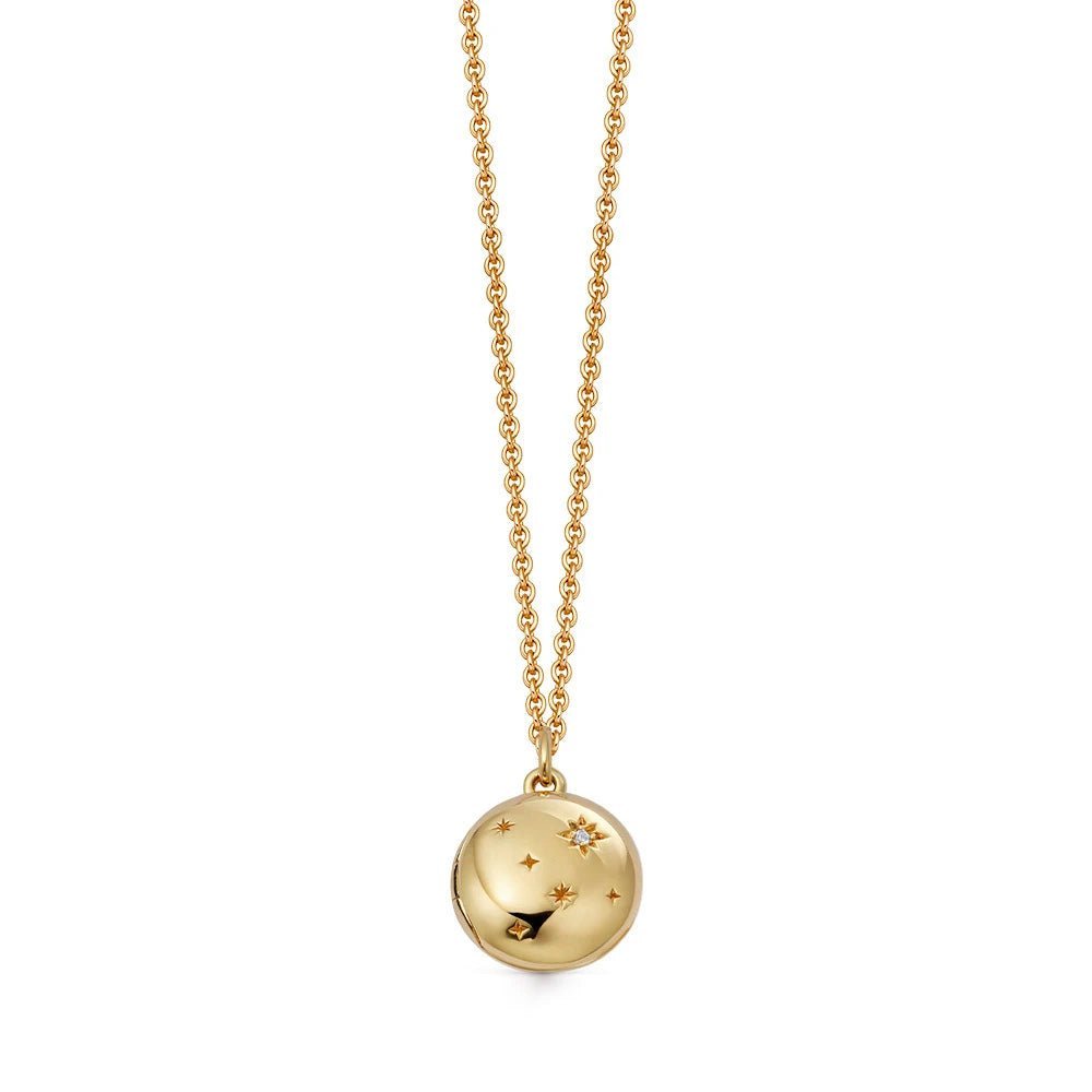 Astley Clarke Gold Mini Star Locket Necklace - MococoAstley Clarke60200YNONOSNecklace