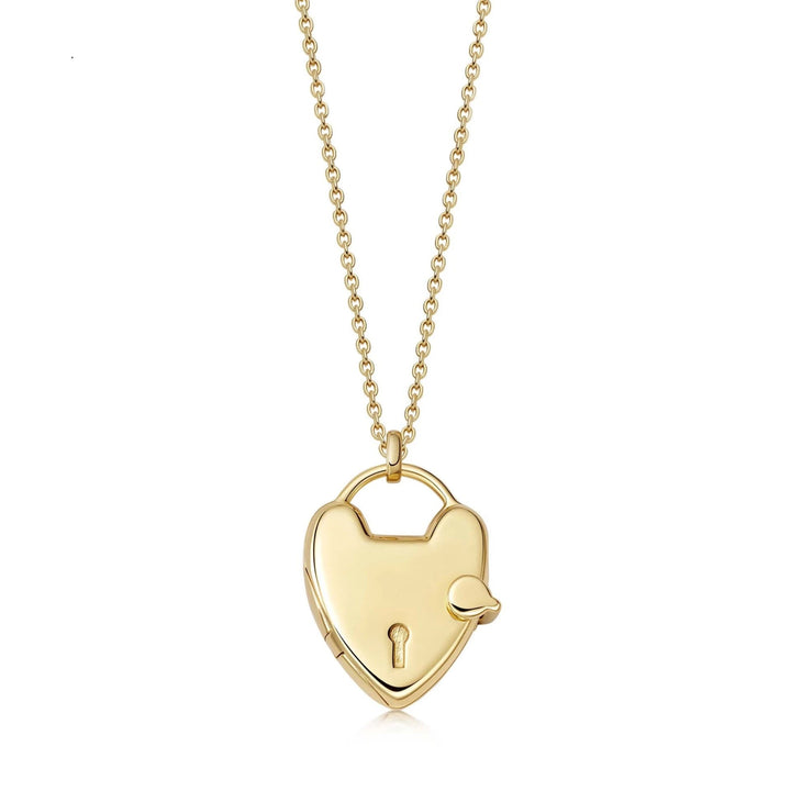 Astley Clarke Gold Padlock Heart Locket Necklace - MococoAstley Clarke57000YNONOSNecklace