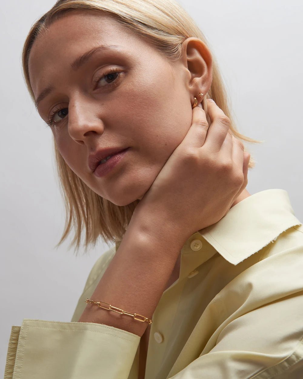 Astley Clarke Gold Polaris Star Stud Earrings with White Sapphire - MococoAstley Clarke50026YNOEOSEarrings