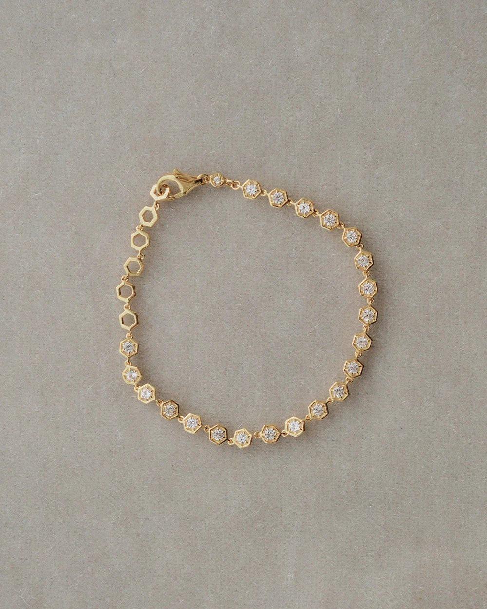 Astley Clarke Gold Vermeil Art Deco White Sapphire Tennis Bracelet - MococoAstley Clarke48008YNOBOSBracelet