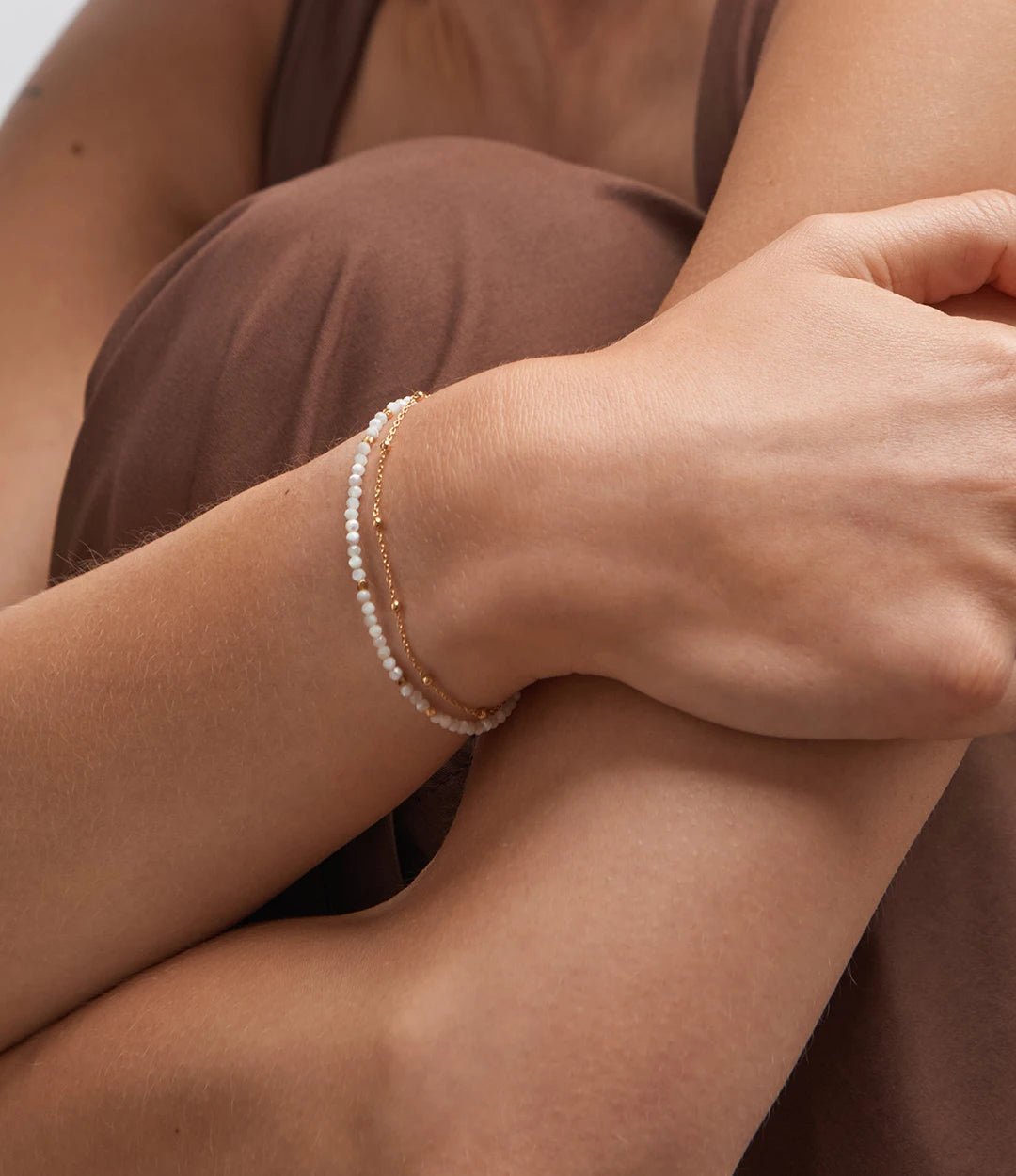 Astley Clarke Gold Vermeil Biography Bracelet - Select Your Gemstone Stack - MococoAstley Clarke58037YWTBOSBracelets