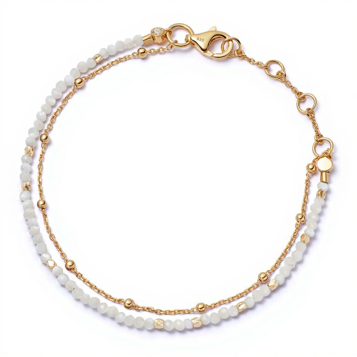 Astley Clarke Gold Vermeil Biography Bracelet - Select Your Gemstone Stack - MococoAstley Clarke58037YWTBOSBracelets