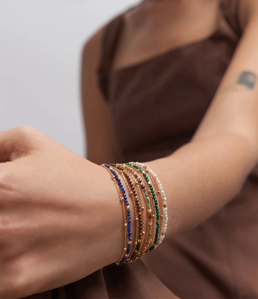 Astley Clarke Gold Vermeil Biography Bracelet - Select Your Gemstone Stack - MococoAstley Clarke58037YWTBOSBracelets