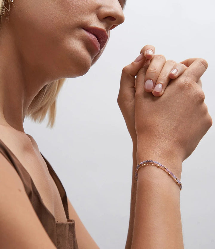 Astley Clarke Gold Vermeil Biography Bracelet - Select Your Gemstone Stack - MococoAstley Clarke58037YWTBOSBracelets