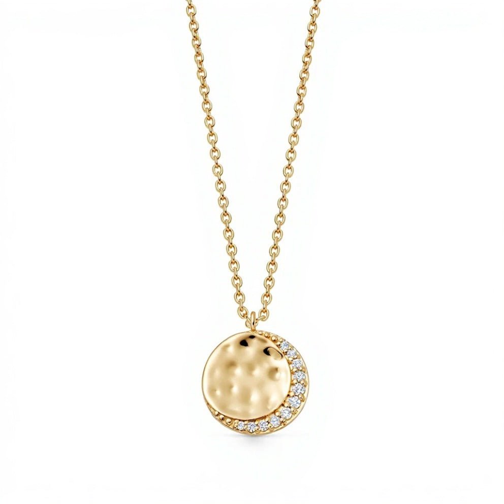 Astley Clarke Gold Vermeil Mini Lunar White Sapphire Pendant Necklace - MococoAstley Clarke57058YNONOSNecklaces