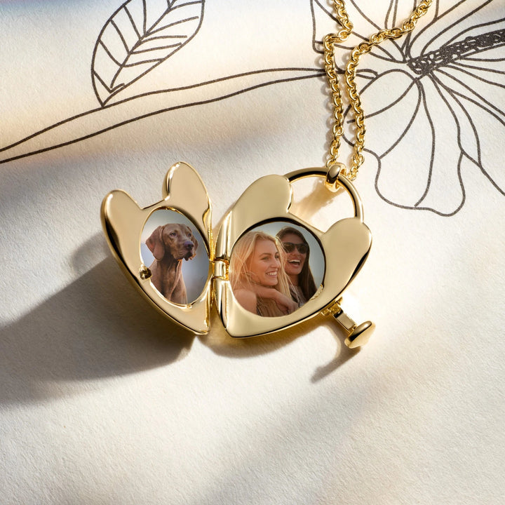 Astley Clarke Gold Vermeil Padlock Heart Locket Necklace - MococoAstley Clarke57000YNONOSNecklace