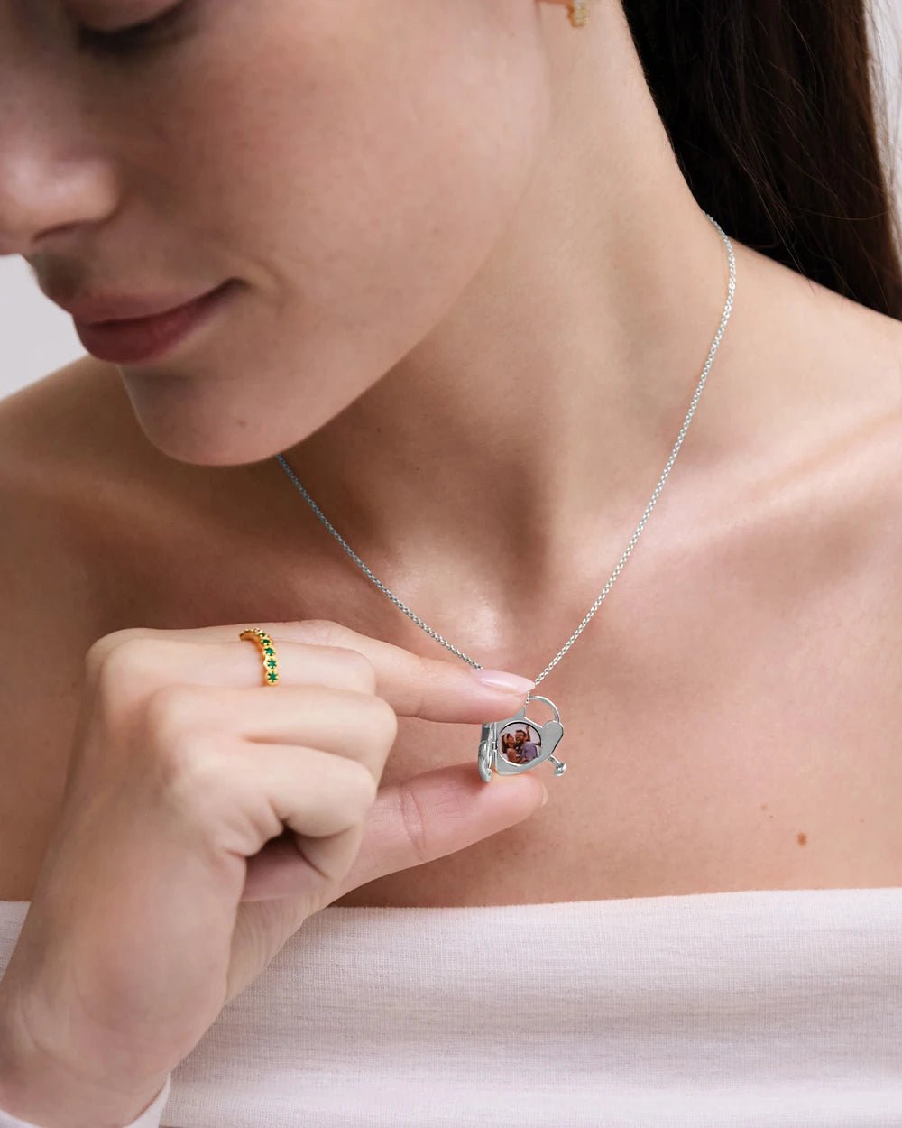 Astley Clarke Gold Vermeil Padlock Heart Locket Necklace - MococoAstley Clarke57000YNONOSNecklace